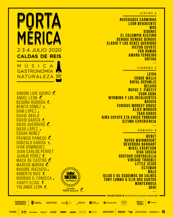 El festival PortAmérica pospone su edición a 2021