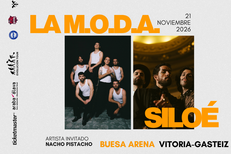 La MODA, Siloé y Nacho Pistacho comparten escenario en el Buesa Arena de Vitoria